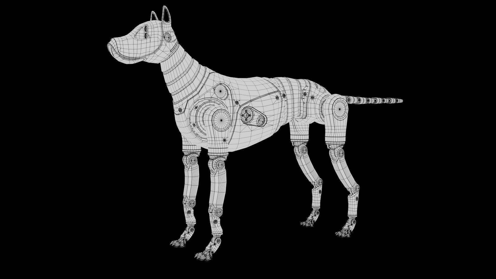 Dummy Robot Dog 3D model_23