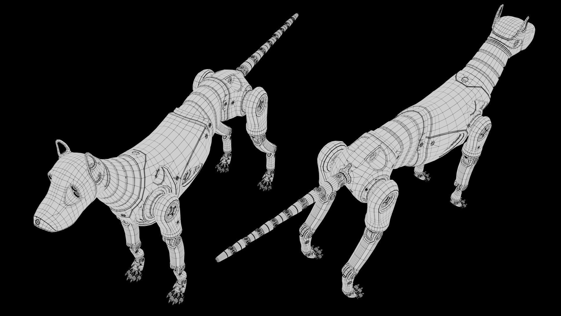 Dummy Robot Dog 3D model_21