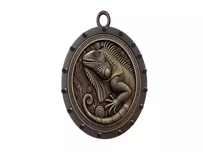 Iguana Animal Pendant