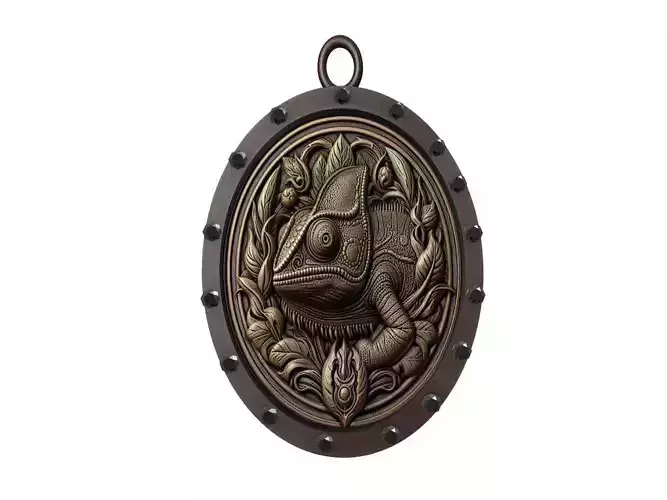 Chameleon Animal Pendant