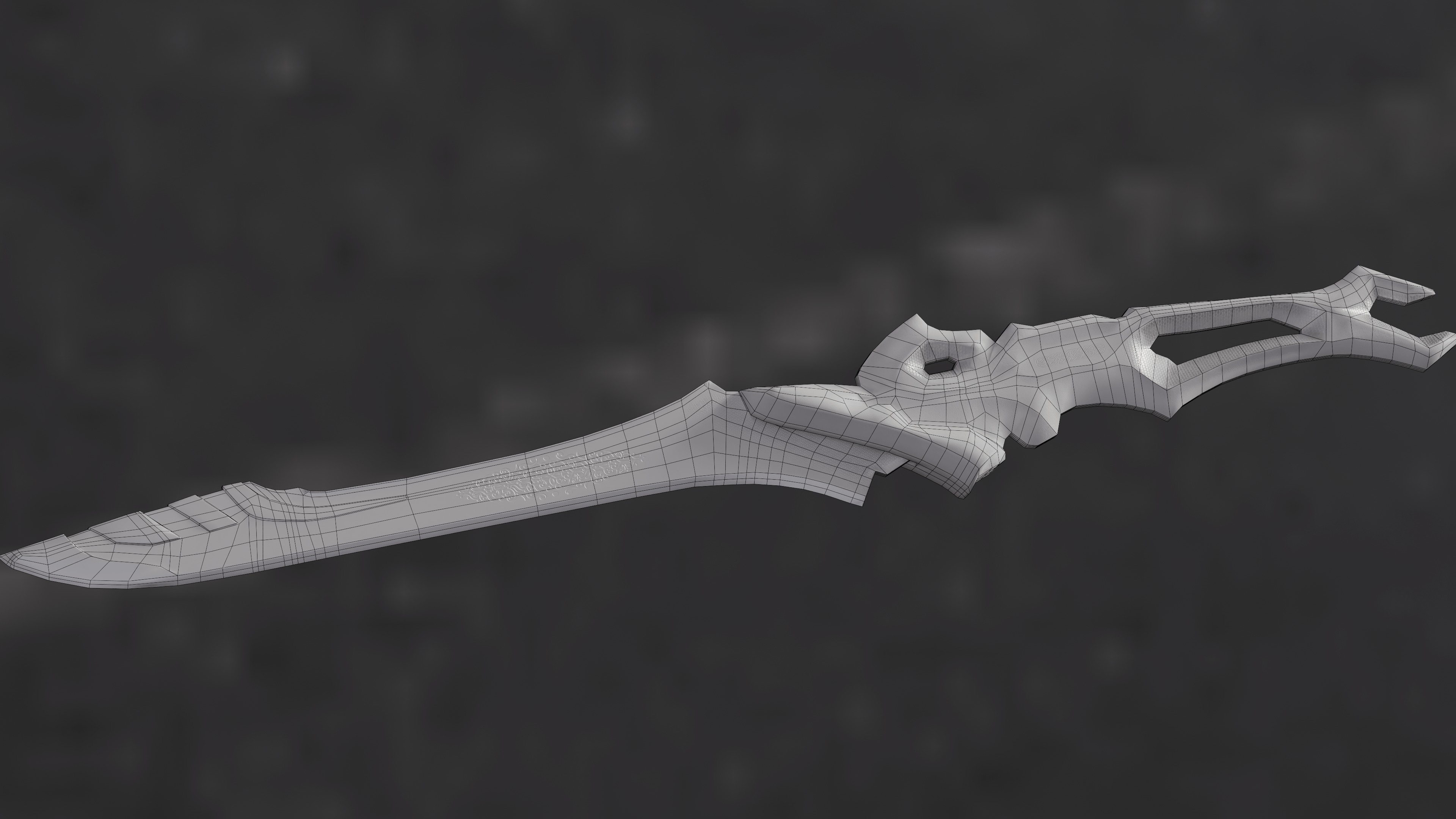 Sloth Sword Free low-poly 3D model_7