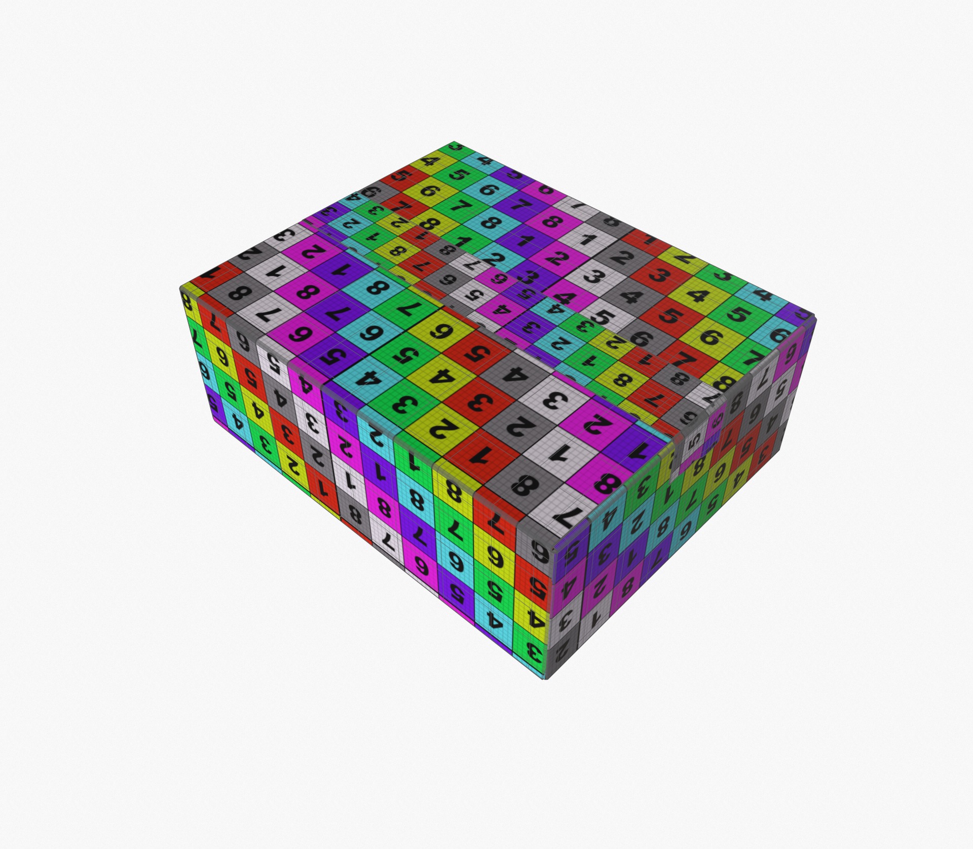 Cardboard box sealed 1 3D model_12
