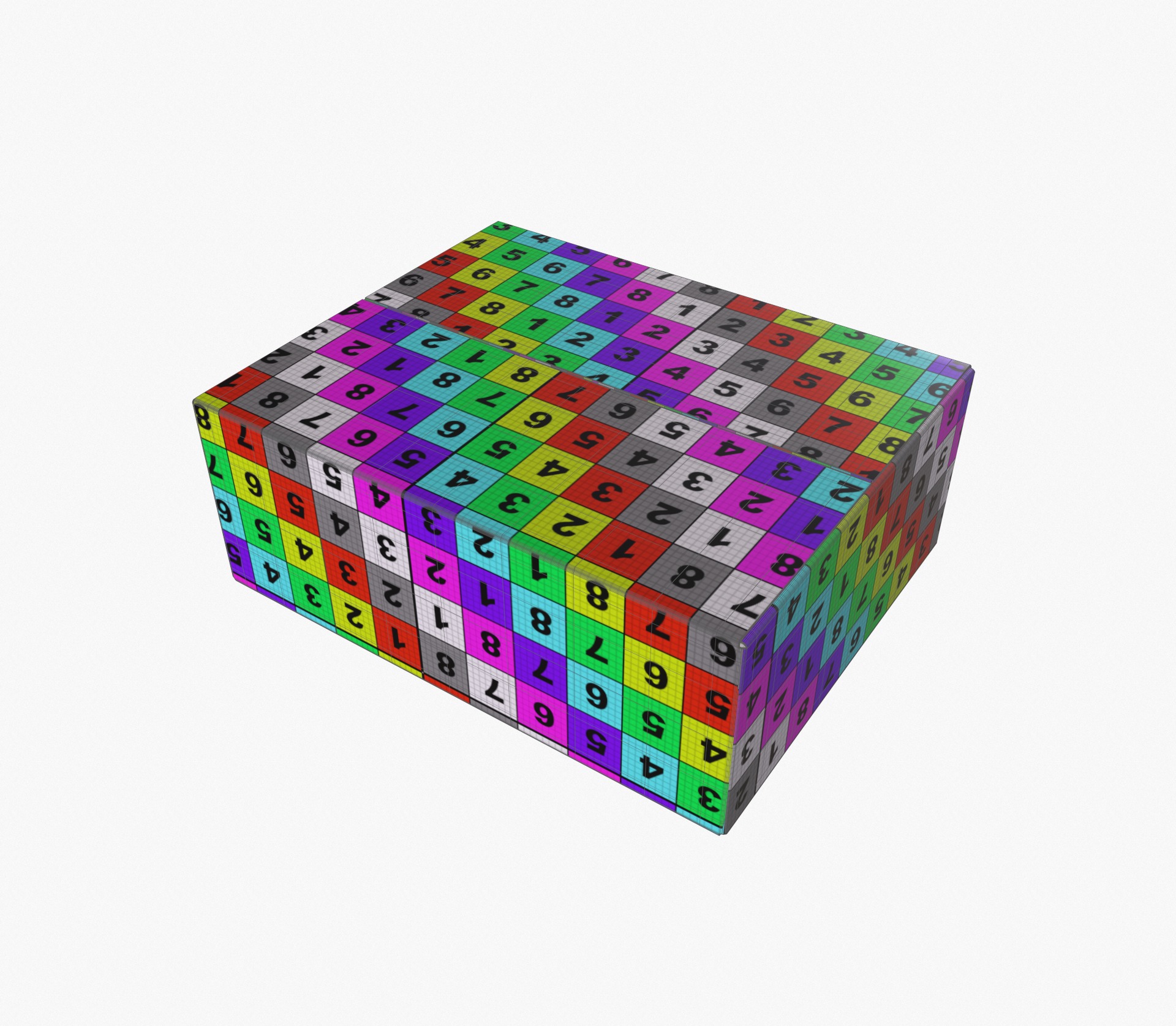Cardboard box sealed 1 3D model_11