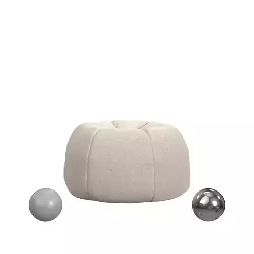 Sherpa Ivory Beanbag Chair