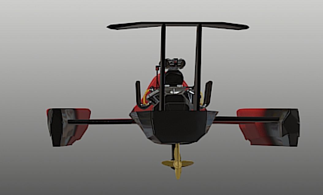 Drag Boat - Fast Motion - High Poly 3D Model 3D model_3