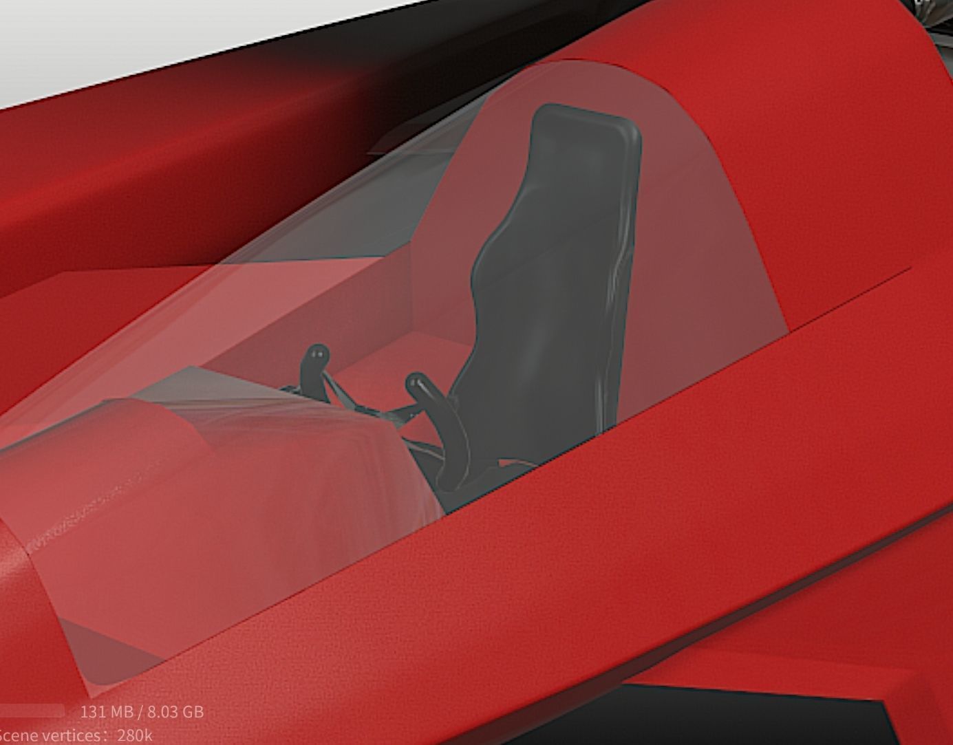 Drag Boat - Fast Motion - High Poly 3D Model 3D model_11