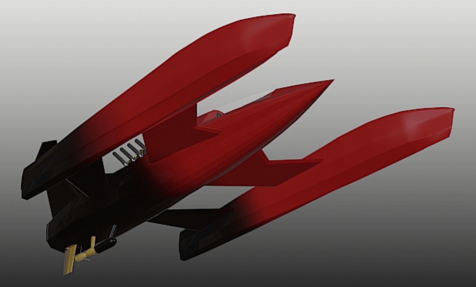 Drag Boat - Fast Motion - High Poly 3D Model 3D model_14