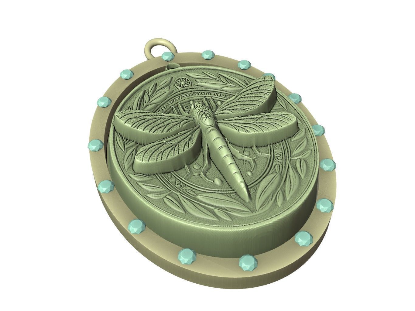 Firefly Animal Pendant 3D print model_3