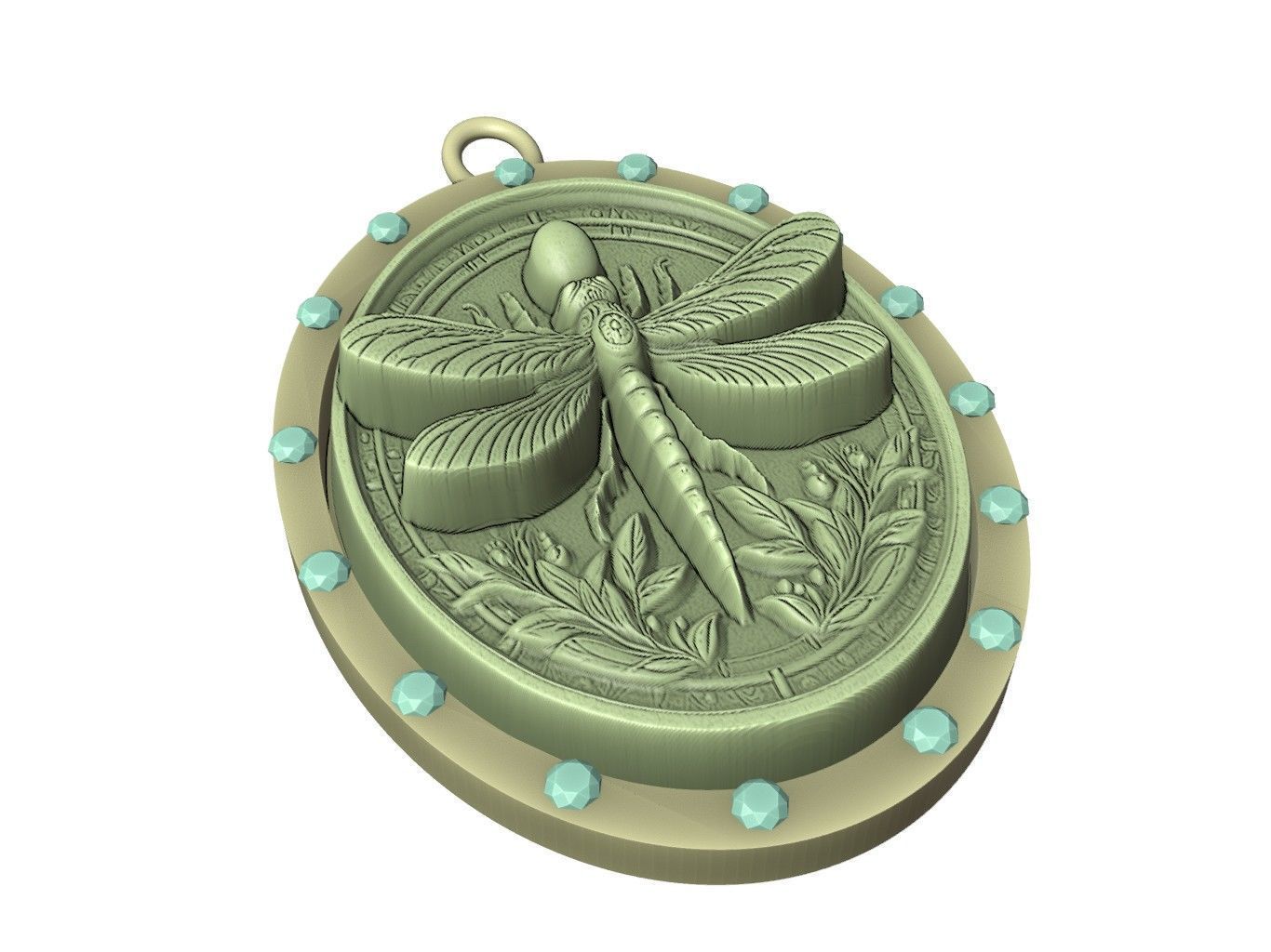 Firefly Animal Pendant 3D print model_3