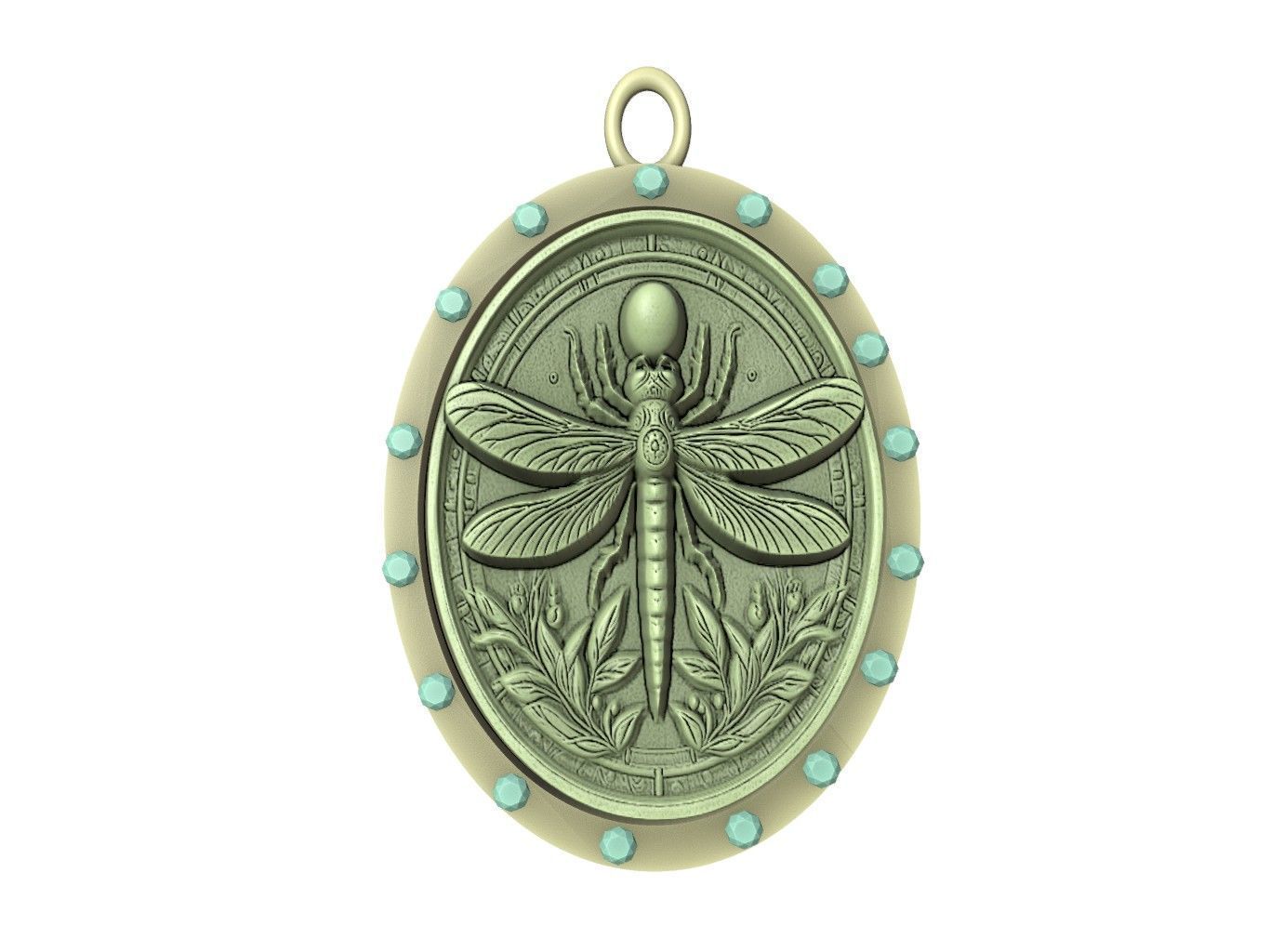 Firefly Animal Pendant 3D print model_2