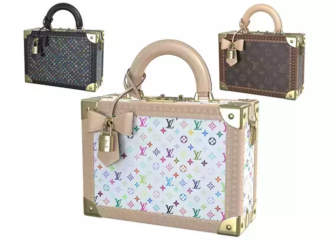Louis Vuitton x Murakami Petite Valise Bag Low-poly 3D model