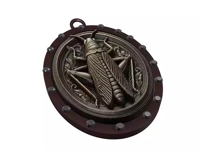 Grasshopper Animal Pendant 3D print model