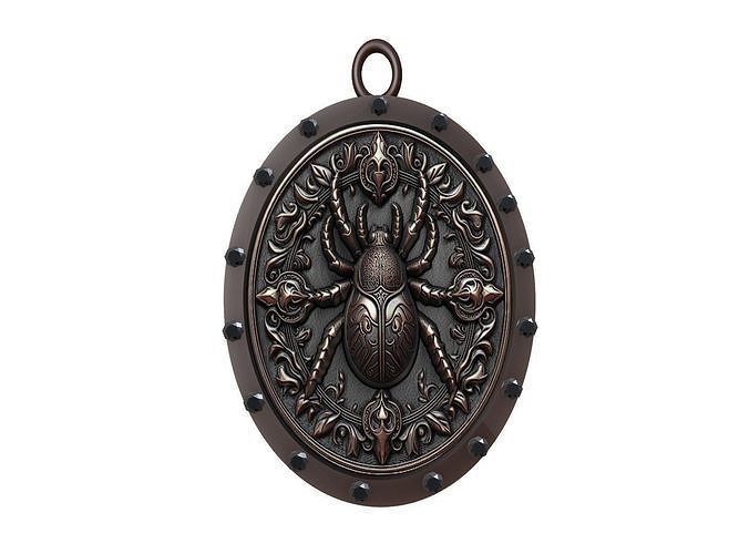 Tick Animal Pendant 3D print model