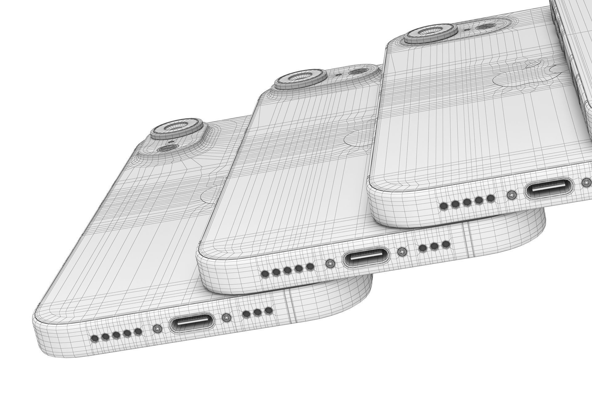 Apple iPhone 16E v1 3D model_14