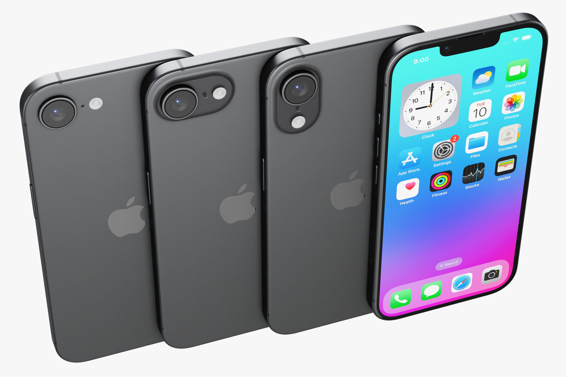 Apple iPhone 16E v1 3D model_6