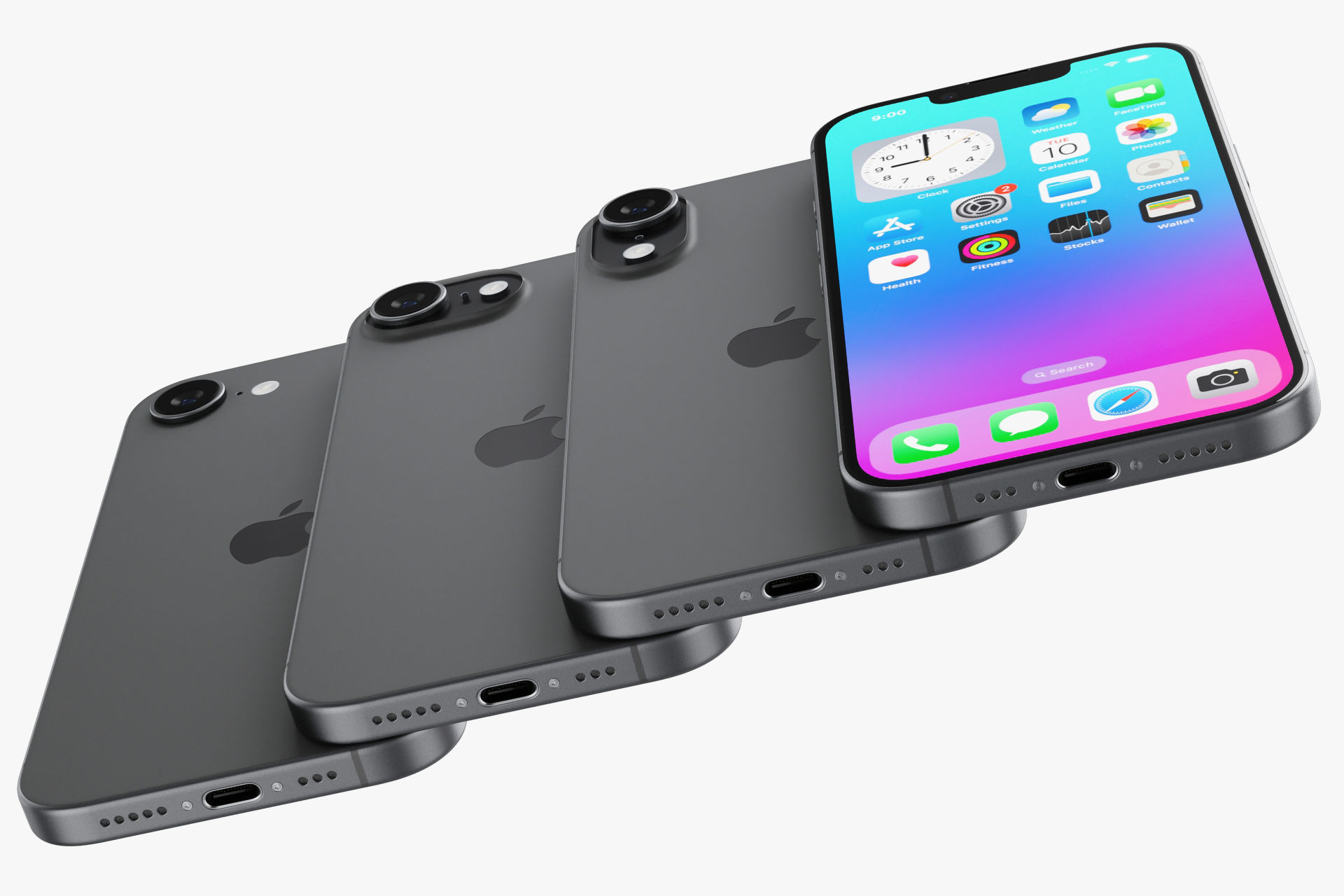 Apple iPhone 16E v1 3D model_4