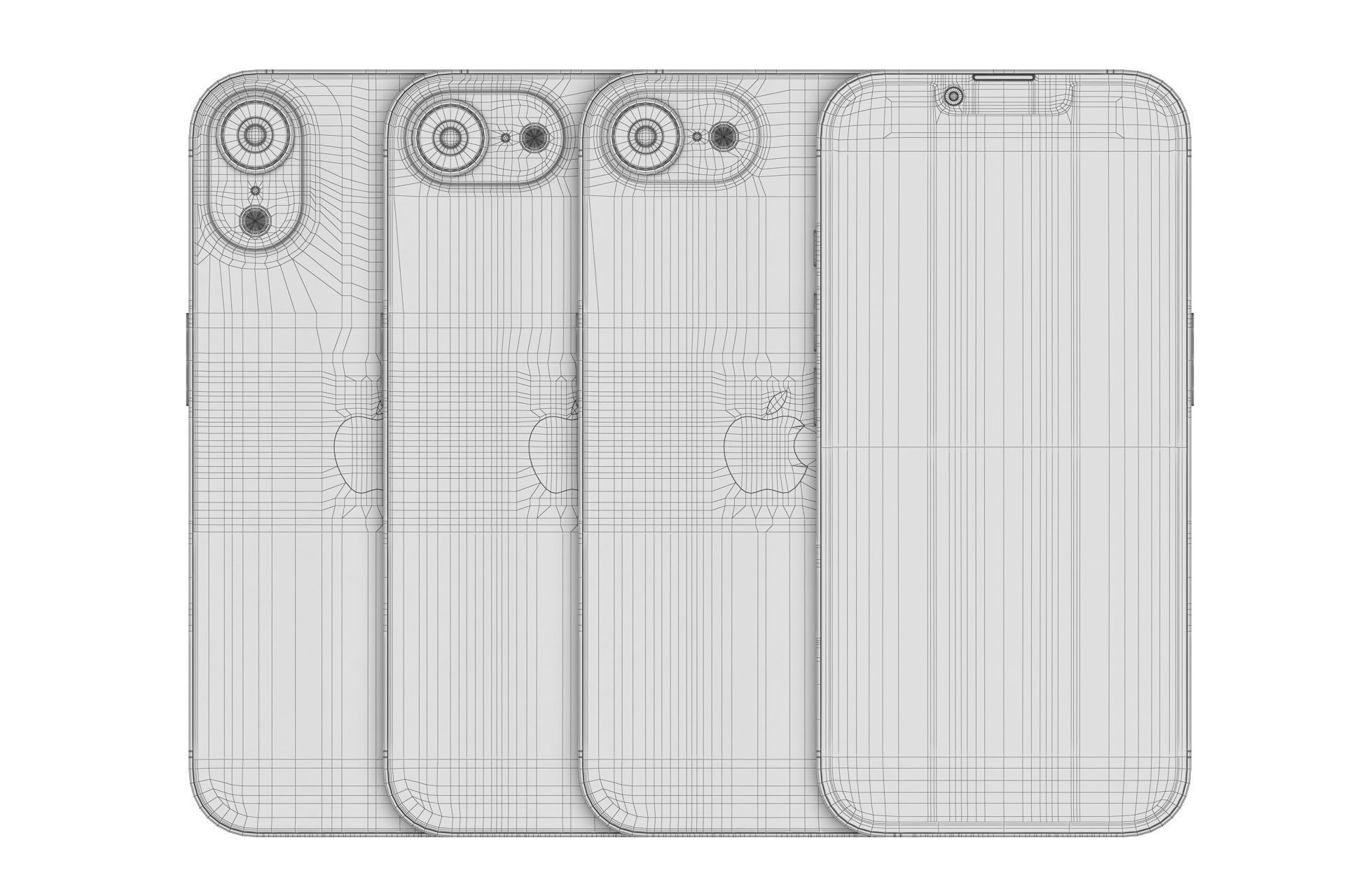 Apple iPhone 16E v1 3D model_13