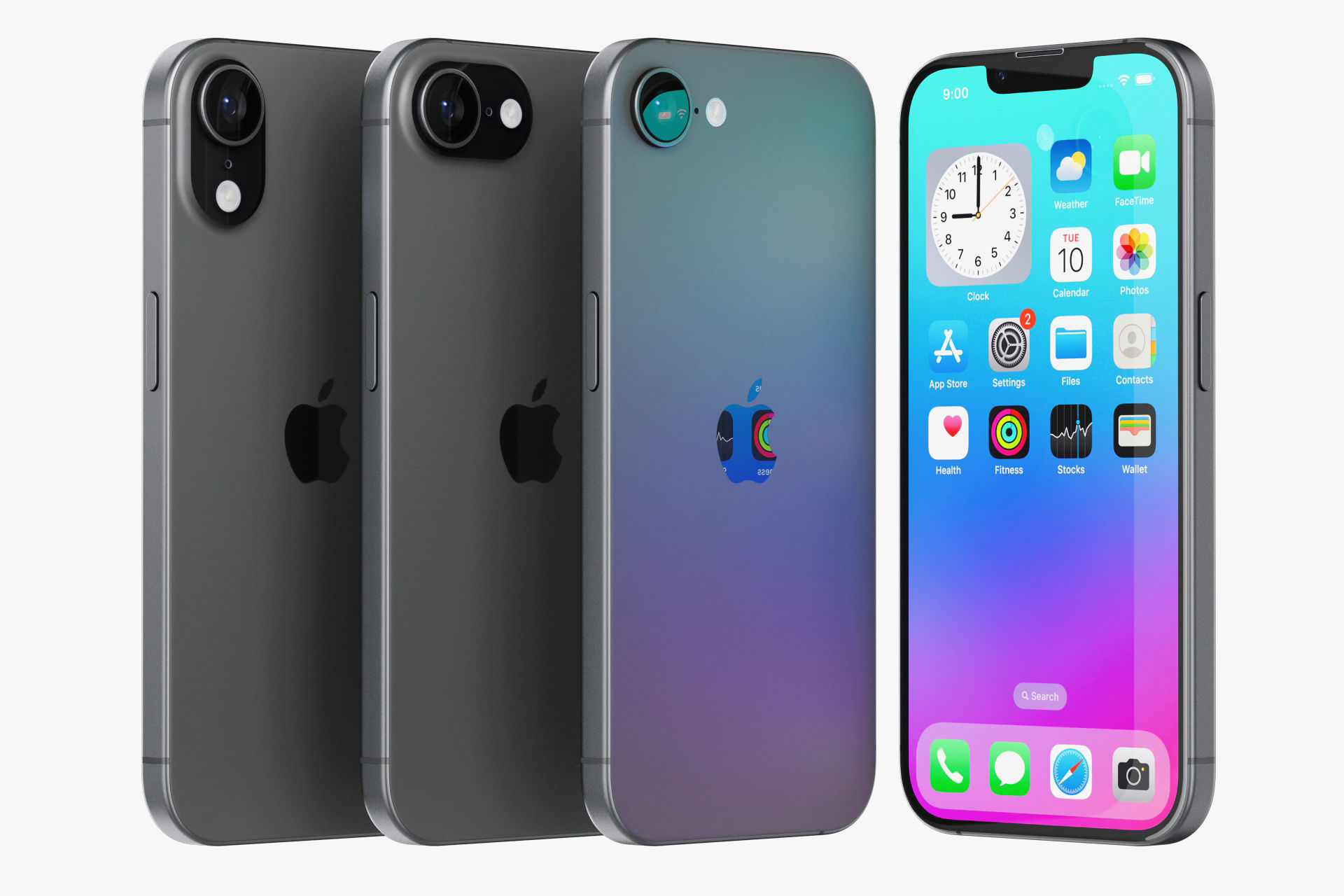 Apple iPhone 16E v1 3D model_11