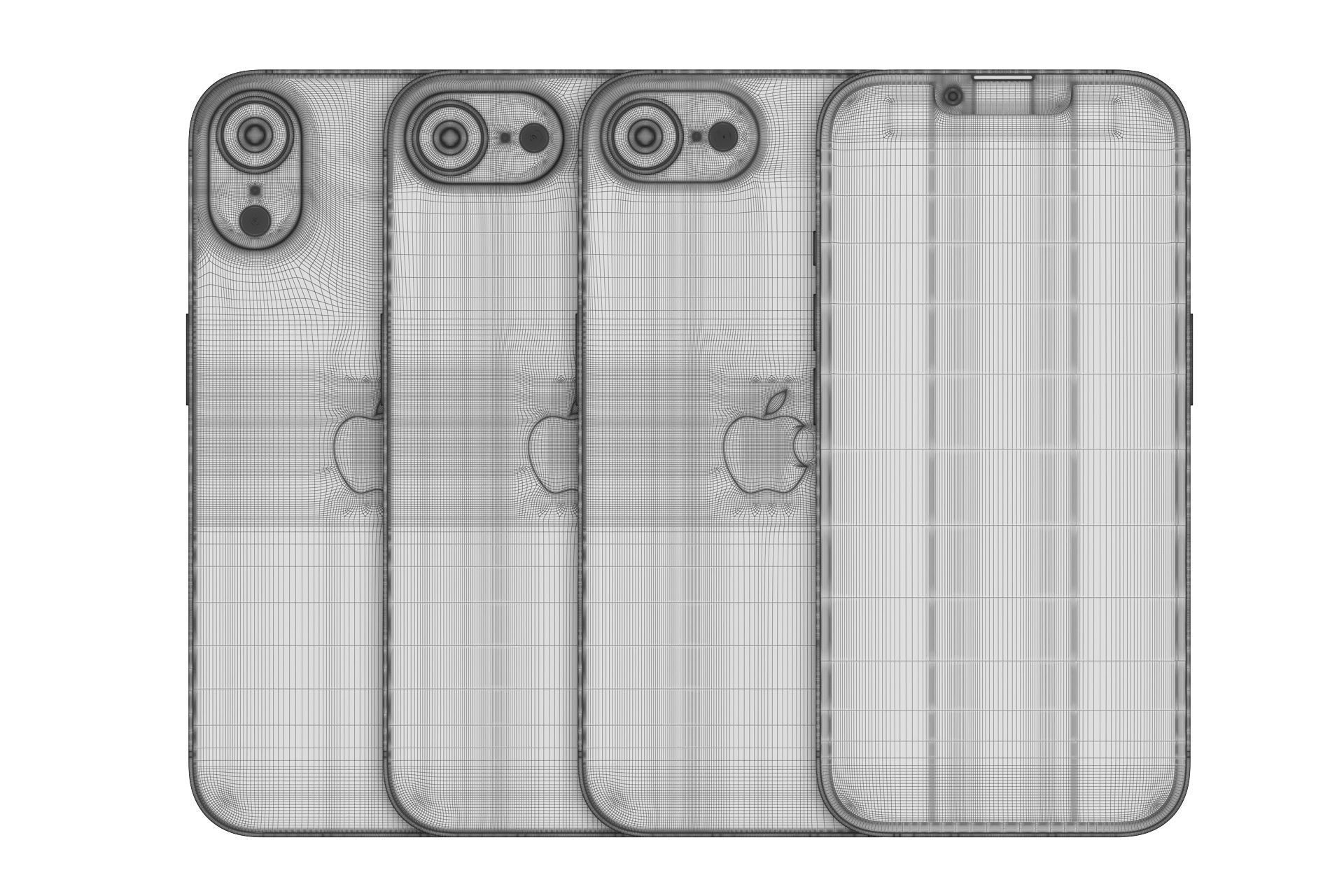 Apple iPhone 16E v1 3D model_12