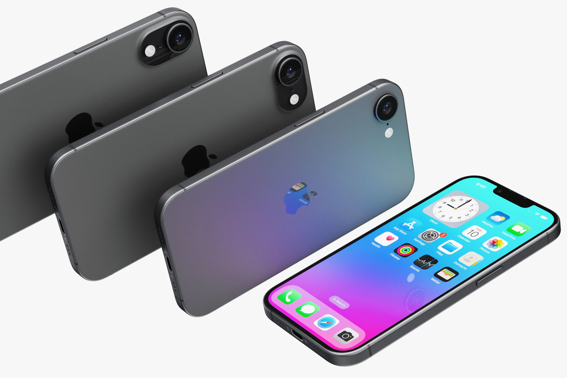 Apple iPhone 16E v1 3D model_10