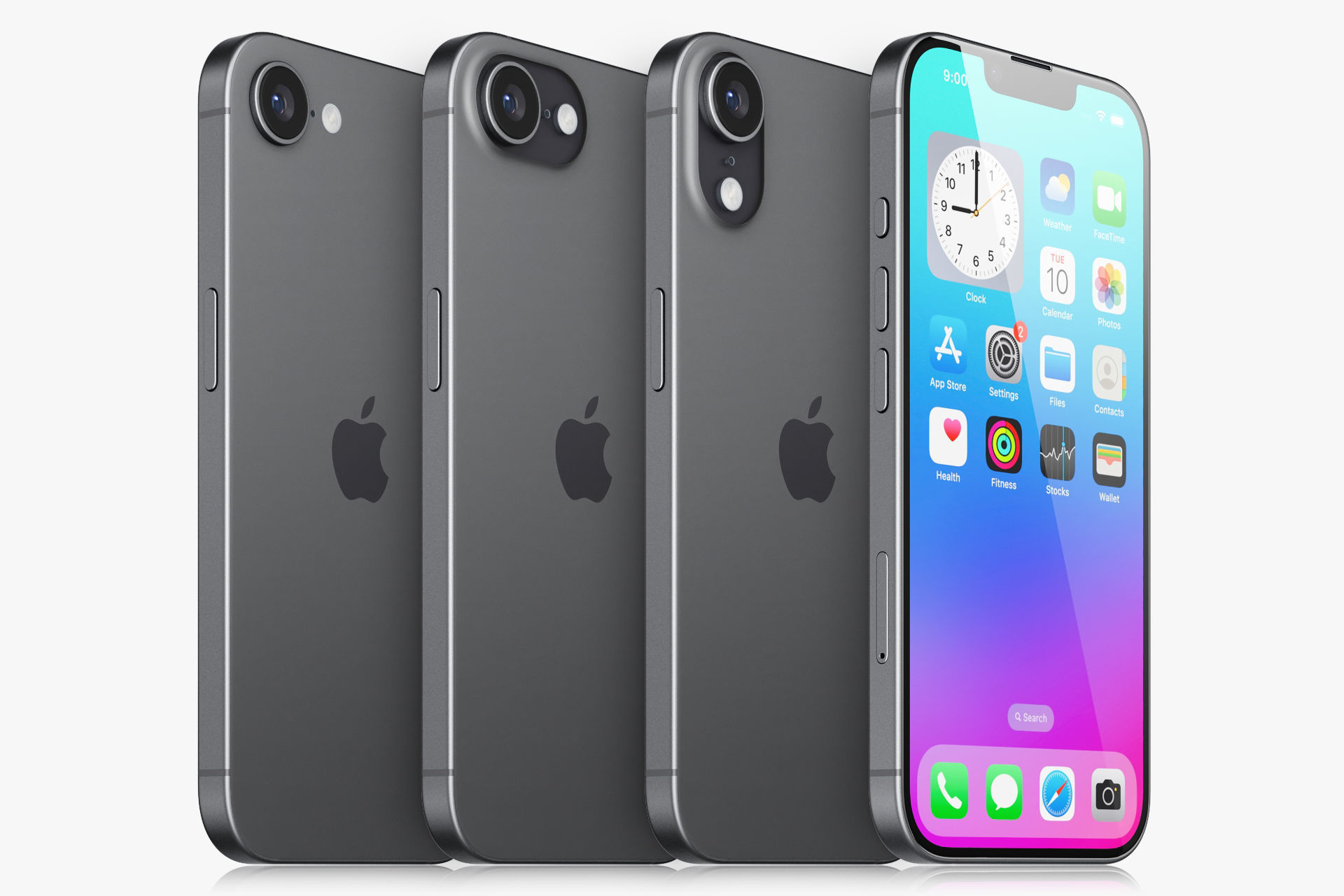 Apple iPhone 16E v1 3D model_2