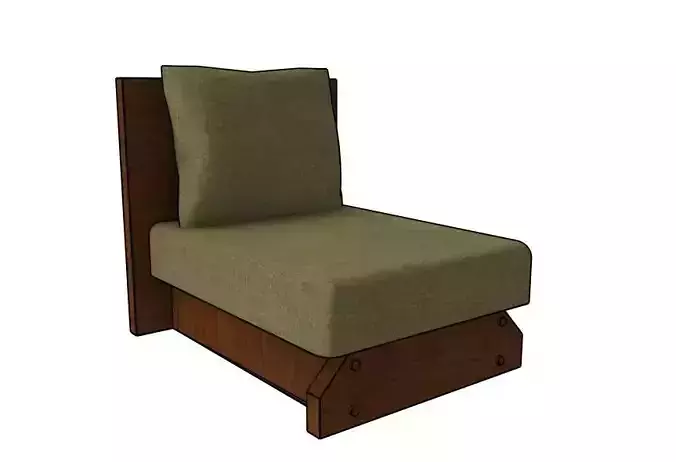 Harlemville-Felled Lounge Chair by Seventh House