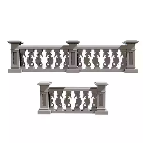 Concrete Balustrade 3D print model