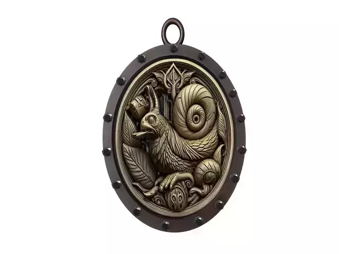 Slug Animal Pendant