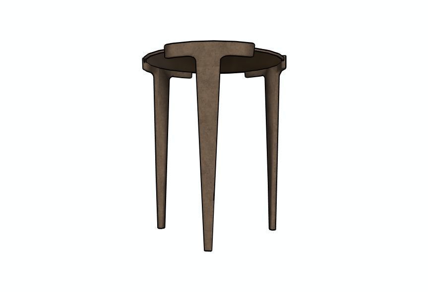 Hero Side Table by Piet Boon  3D model_3