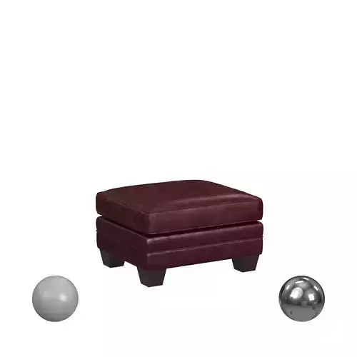 McKinley Leather Furniture Keystone Ottoman