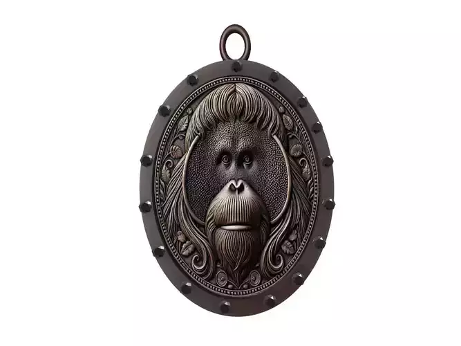 Orangutan Animal Pendant
