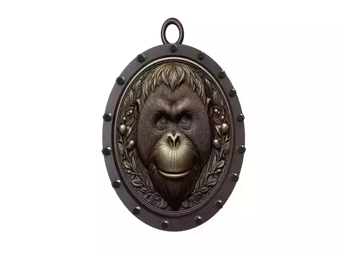 Orangutan Animal Pendant