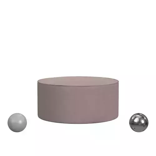 Linen Stone ottoman 3D model