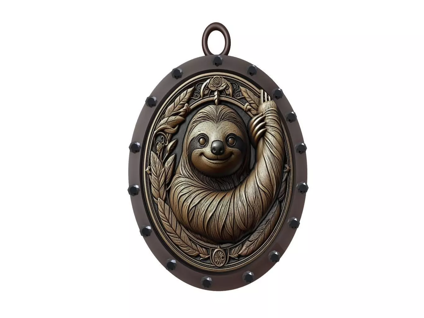 Sloth Animal Pendant 3D print model