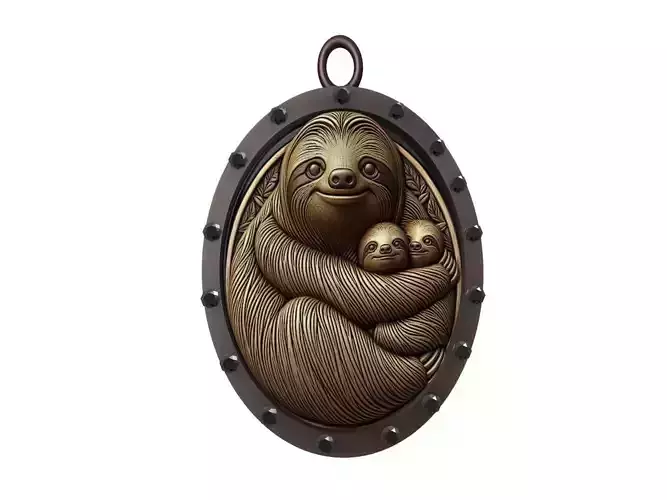 Sloth Animal Pendant