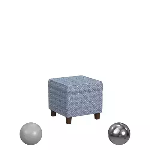 HomePop Upholstered Square Storage Ottoman