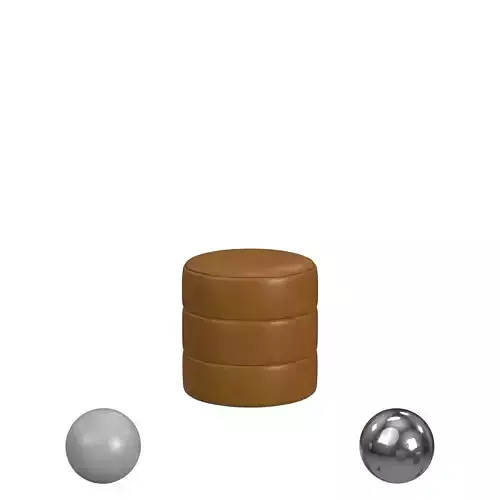 HomePop Upholstered Round Ottoman