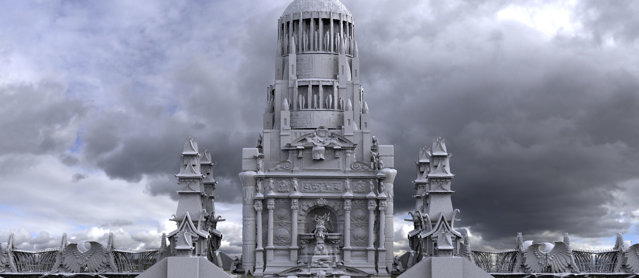 Dukes Grand tower 3D model_1