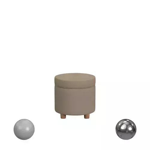 HomePop Round Storage Ottoman