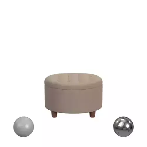 HomePop Round Storage Ottoman