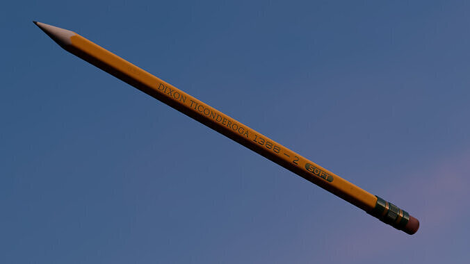 Dixon Ticonderoga No 2 Pencil Free 3D model