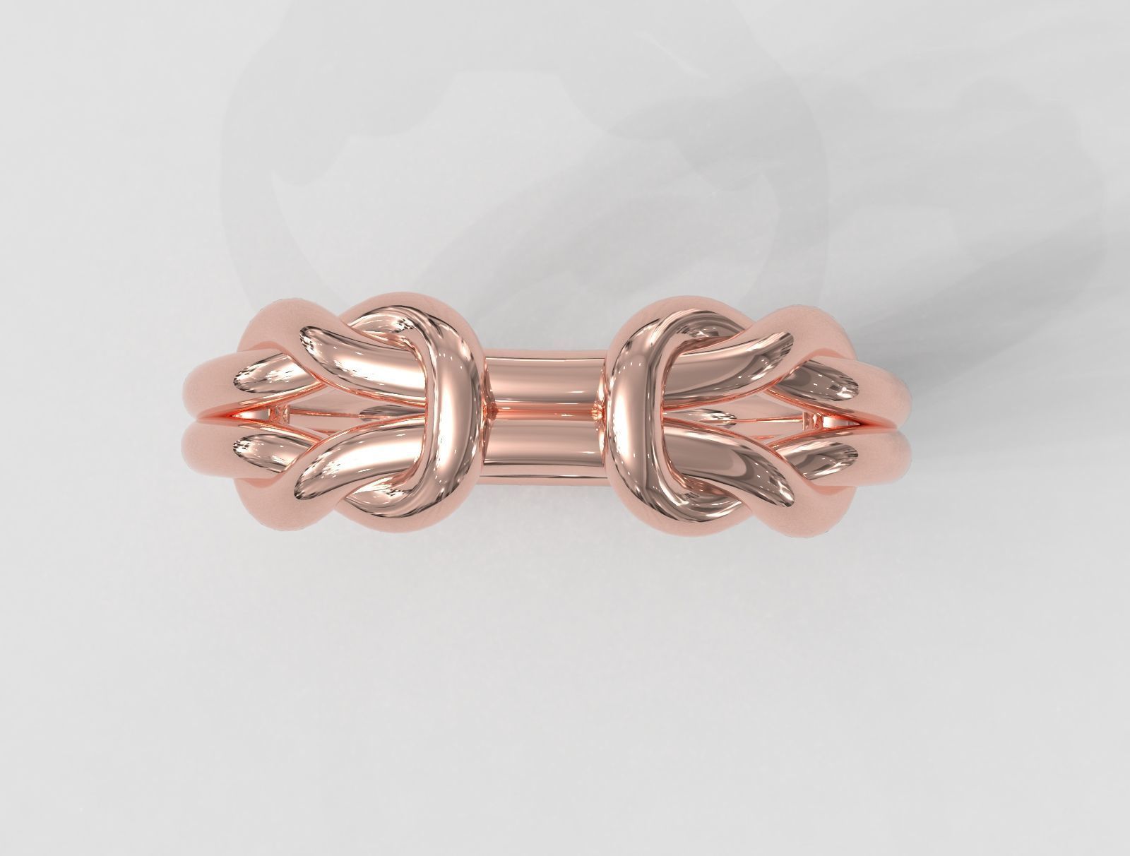Knot Ring 3D print model_3
