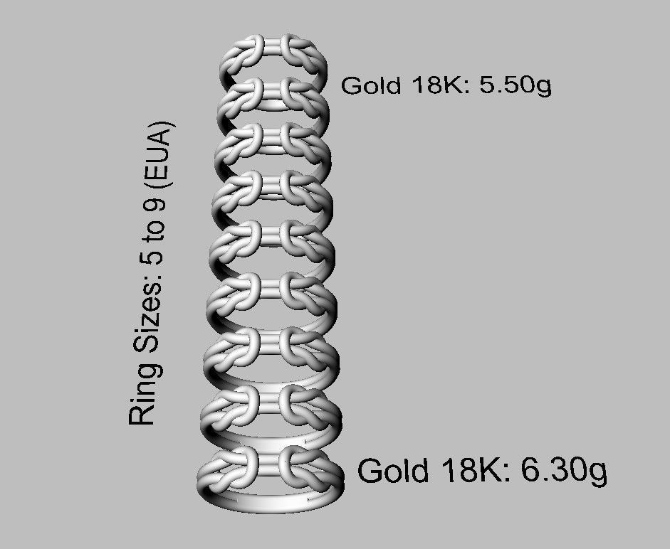 Knot Ring 3D print model_5