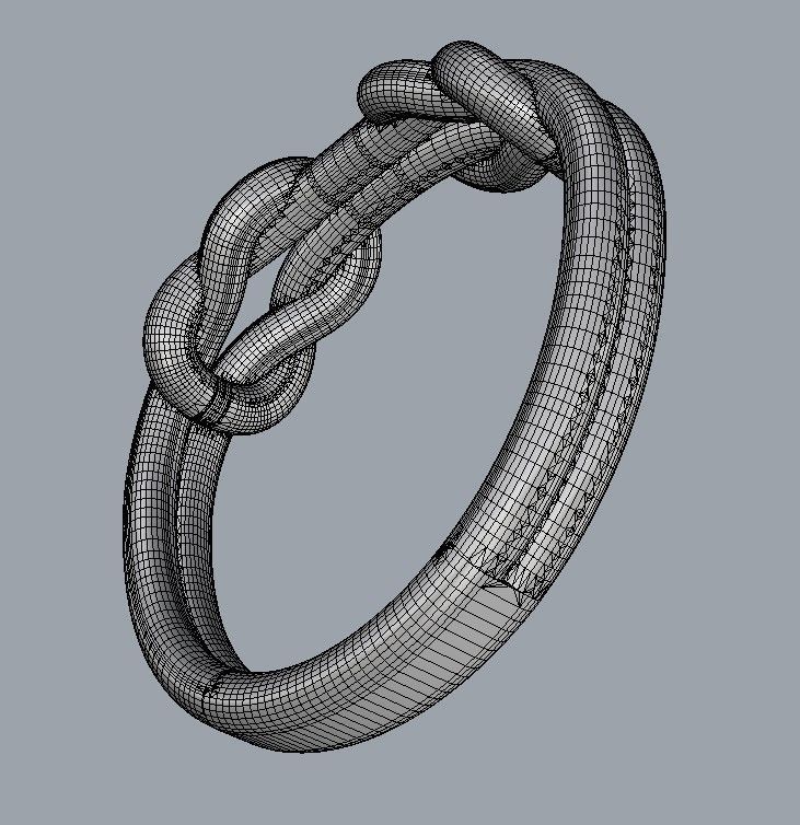 Knot Ring 3D print model_23