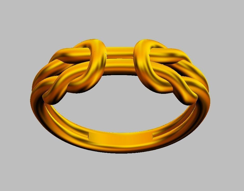 Knot Ring 3D print model_13