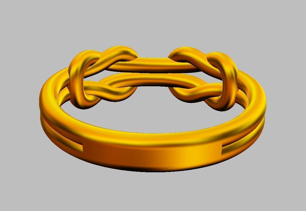 Knot Ring 3D print model_19