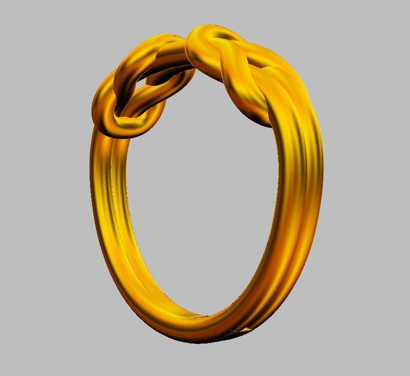 Knot Ring 3D print model_18