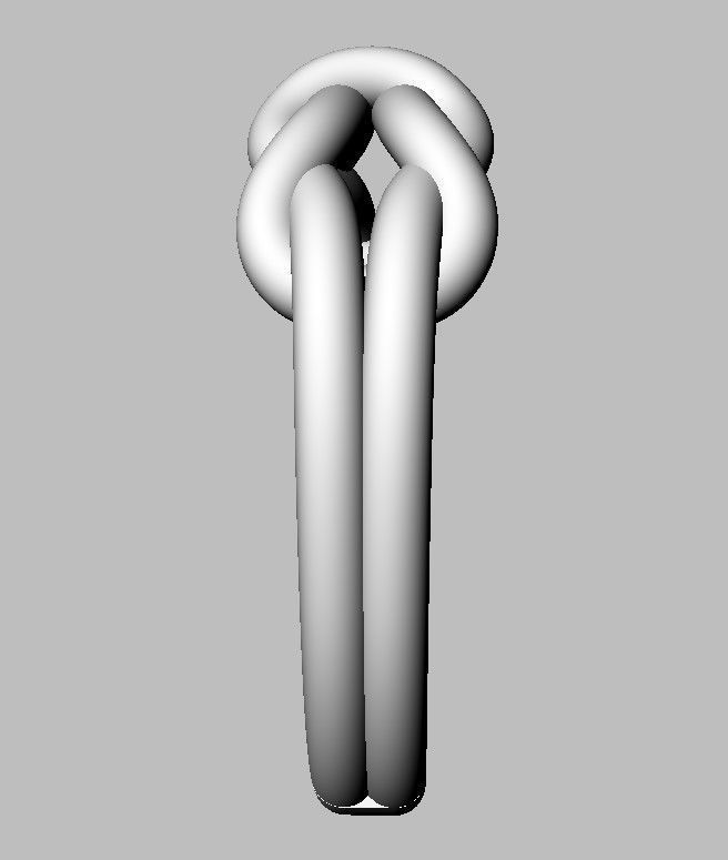 Knot Ring 3D print model_11