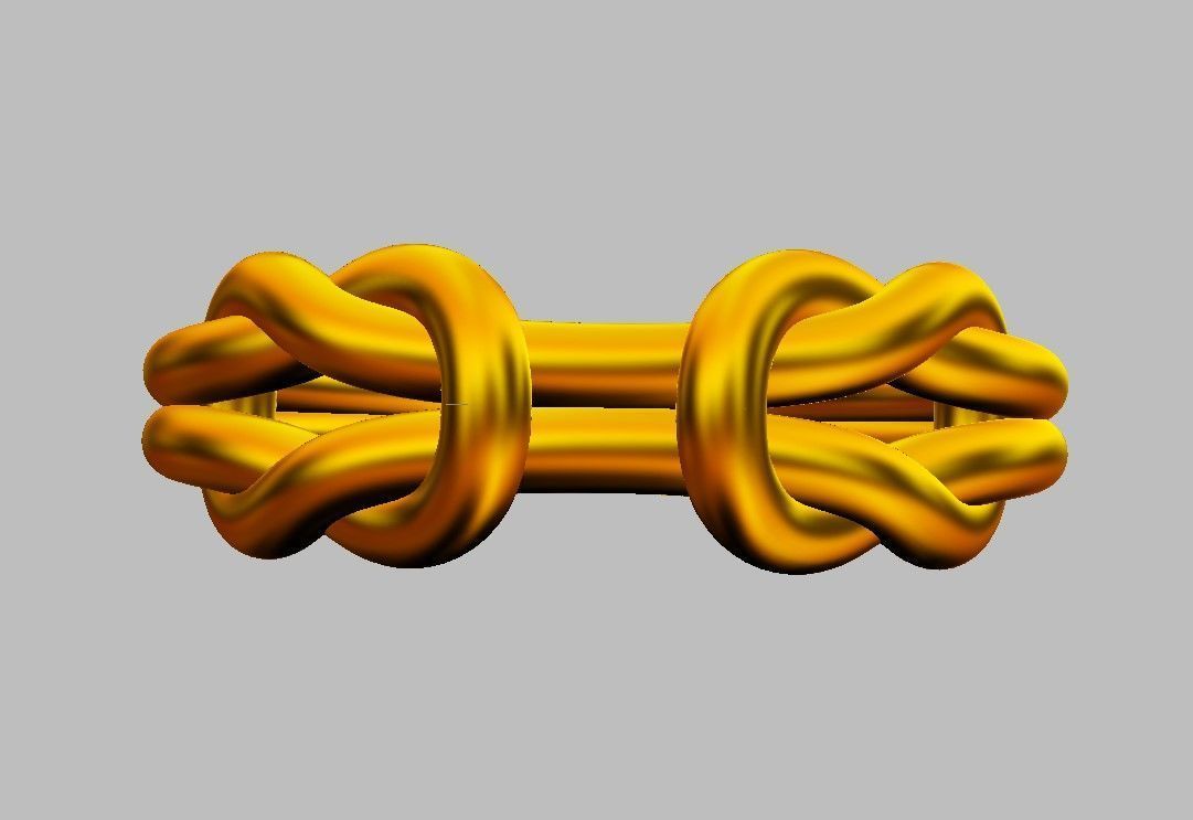Knot Ring 3D print model_16