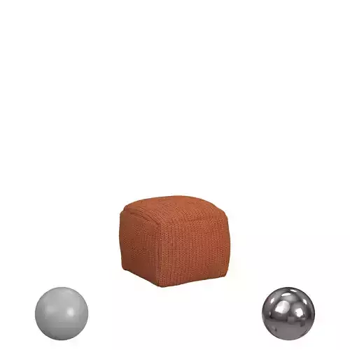 Performance Prism Terracotta Pouf